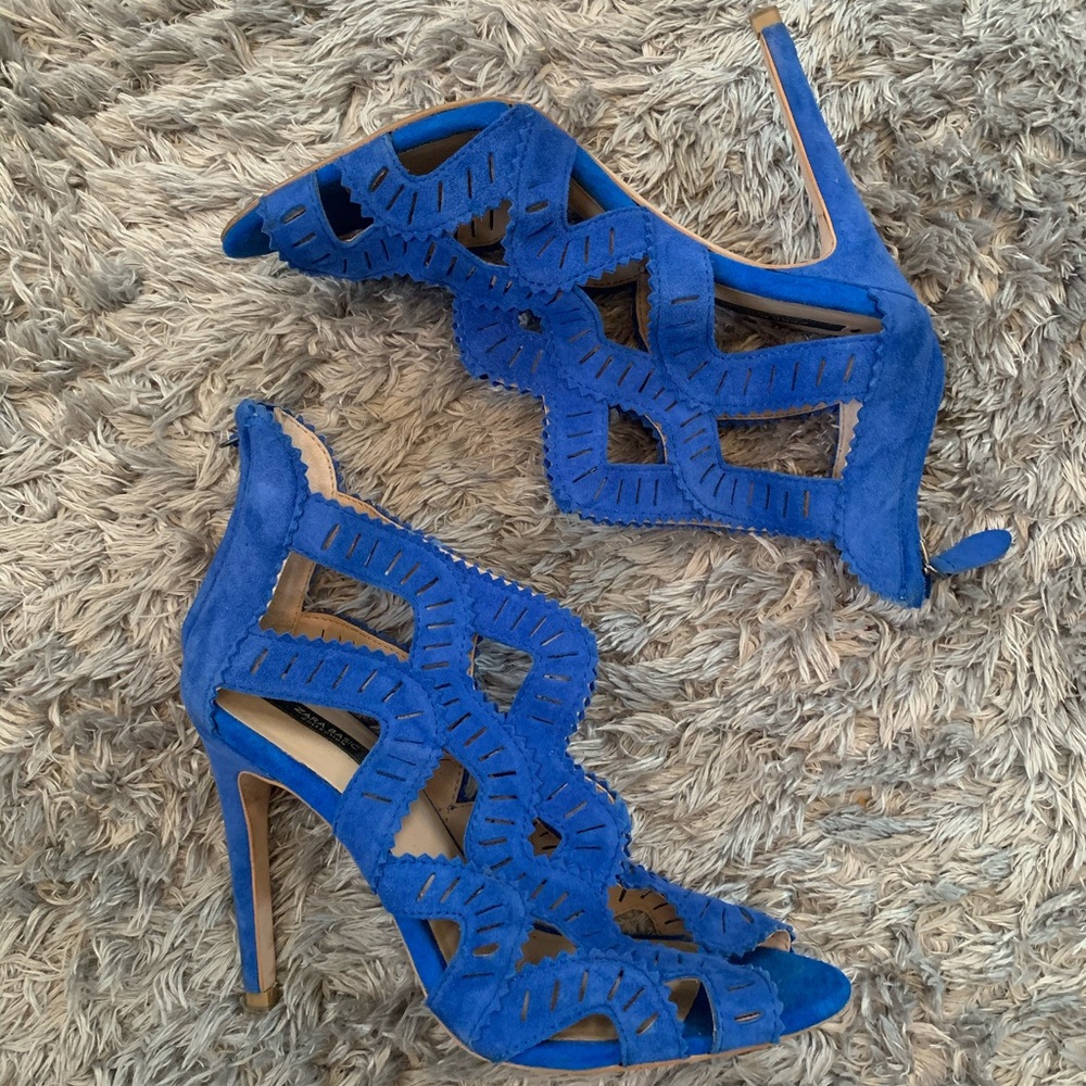 Zara open toe stilettos